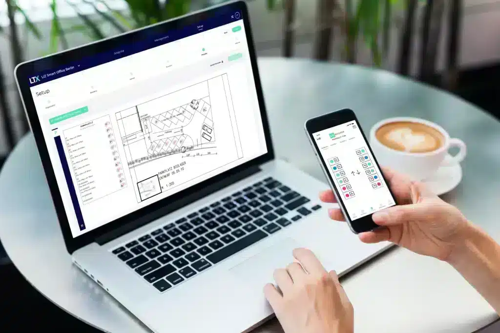 LIZ Smart Office | Hybrides Arbeiten | Parkplatz Buchung mit LIZ Booker