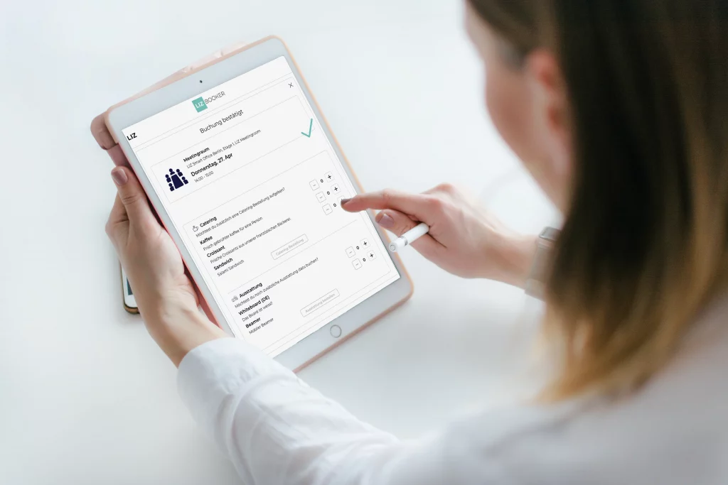 LIZ Smart Office | konferenzraum buchen | Optionen LIZ Bookers