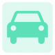 Icon eines Autos mit hellgrünem Hintergrund und dunklerem Icon im Vordergrund | LIZ Smart Office