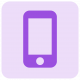 Smartphone Icon in lila auf helllila Hintergrund | LIZ Smart Office